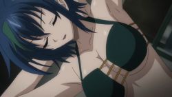 10s 1girl animated animated_gif bikini blue_hair bouncing_breasts breasts cleavage closed_eyes high_school_dxd lowres nipples screencap short_hair solo swimsuit undressing xenovia_quarta yellow_eyes rating:Questionable score:184 user:spiderfan