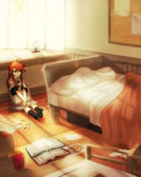 00s 1boy bad_id bad_pixiv_id bed bedroom book green_eyes indoors kanmi kanmi_(pixiv69613) lonely long_hair luke_fon_fabre male_focus red_hair sad sitting solo tales_of_(series) tales_of_the_abyss rating:Sensitive score:14 user:danbooru