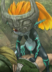  1boy 1girl abs breasts colored_sclera cowgirl_position crown girl_on_top henk highres link midna monster_girl nintendo nipples nude orange_hair penis pointy_ears pubic_tattoo pussy red_eyes sex shortstack small_breasts straddling tagme tattoo the_legend_of_zelda the_legend_of_zelda:_twilight_princess vaginal yellow_sclera 