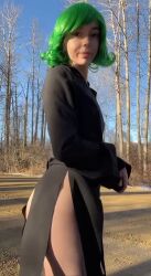  1girl animated ass bottomless breasts cleft_of_venus clothes_lift cosplay dress dress_lift green_hair highres miamiaxof nipples no_panties one-punch_man photo_(medium) pussy real_life small_breasts tagme tatsumaki tatsumaki_(cosplay) uncensored video  rating:Explicit score:193 user:freakyguro