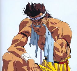 fatal_fury fighter game headband joe_higashi lowres male_focus muscular neo_geo oobari_masami snk the_king_of_fighters towel rating:Sensitive score:4 user:Hellstinger