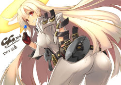  1girl ass guilty_gear jack-o&#039;_valentine multicolored_hair shingo_(missing_link) solo tagme two-tone_hair 
