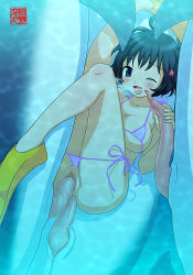  1girl ahoge anal anus bestiality bikini black_hair breasts censored covered_erect_nipples dolphin double_penetration closed_eyes group_sex hair_ornament handjob large_breasts large_penis machino_henmaru micro_bikini multiple_penetration nipples one_eye_closed open_mouth penis puffy_nipples sandwiched sex short_hair swimsuit vaginal  rating:Explicit score:308 user:Karebet