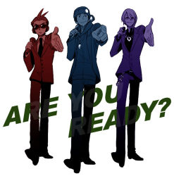 3boys ace_attorney apollo_justice apollo_justice:_ace_attorney arm_up beanie bottle capcom coda_(kinoko-da) crossover elite_beat_agents english_text fingernails foreshortening formal hair_slicked_back hat hood hoodie jacket jewelry kinoko-da klavier_gavin looking_at_viewer male_focus microphone multiple_boys necklace necktie open_mouth outstretched_arm parody pendant phoenix_wright pointing simple_background smile spiked_hair suit sunglasses white_background rating:Sensitive score:5 user:danbooru