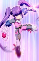 10s 1girl 2012 arm_guards bodysuit buckle dated full_body glint gloves long_hair looking_at_viewer motion_blur o-ring purple_eyes purple_hair robaato signature solo sophie_(tales) tales_of_(series) tales_of_graces twintails white_gloves rating:Sensitive score:15 user:danbooru