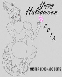  1boy absurdres ass bara barefoot candy food greyscale highres huge_ass lineart lollipop male_focus mister_lemonade_edits monochrome soles solo soul_eater third-party_edit veins yaoi  rating:Explicit score:1 user:Prince_Elliot
