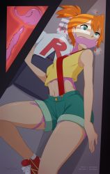 ! 1girl arm_at_side artist_name bad_id bad_pixiv_id bare_arms bare_shoulders breasts cervical_penetration cervix clitoris covered_mouth creature_inside creatures_(company) crop_top cross-section deep_penetration ditto dutch_angle game_freak gen_1_pokemon green_eyes green_shorts hiding highres inset leg_up light locker looking_to_the_side merunyaa midriff misty_(pokemon) navel nintendo orange_hair pokemon pokemon_(anime) pokemon_(classic_anime) pokemon_(creature) pokephilia pussy rape sex short_hair shorts side_ponytail signature sleeveless slime_(creature) slime_(substance) small_breasts standing standing_on_one_leg suspender_shorts suspenders sweatdrop tareme team_rocket team_rocket_uniform uterus vaginal watermark web_address rating:Explicit score:377 user:danbooru