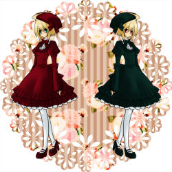  00s blonde_hair crossdressing dress emil_castagnier green_eyes hat pantyhose red_eyes tales_of_(series) tales_of_symphonia tales_of_symphonia:_dawn_of_the_new_world  rating:Questionable score:3 user:tear_hunter