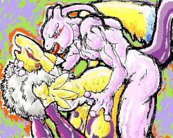 blush breasts digimon furry licking lowres mariano mewtwo pokemon poorly_drawn renamon sex rating:Explicit score:7 user:Cyrus23