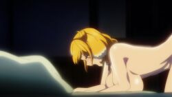  1boy 1girl 2020s 2girls all_fours animal_ears animated anime_screenshot armpits arms_up bed between_breasts blonde_hair blush bouncing_breasts breasts closed_eyes collar collarbone completely_nude curvy dog_ears dog_girl dog_tail doggystyle girl_on_top gradient_hair hanging_breasts head_between_breasts highres holding_hands huge_breasts implied_sex interspecies isekai_meikyuu_de_harem_wo kaga_michio looking_at_viewer lying medium_hair missionary moaning multicolored_hair multiple_girls multiple_positions navel nipples nude on_back on_bed open_mouth orgasm pov puffy_nipples roxanne_(isekai_meikyuu_de_harem_wo) saliva screencap sex sex_from_behind sex_slave sherry_(isekai_meikyuu_de_harem_wo) slave sound spread_legs straddling sweat sweatdrop tagme tail torso_grab upright_straddle vaginal video  rating:Explicit score:671 user:screambarbez
