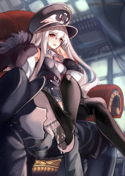  1girl 2boys all_fours blush boots chair faceless faceless_male femdom licking_foot foot_worship girls&#039;_frontline hand_on_face hat hm_(hmongt) kar98k_(girls&#039;_frontline) kneeling crossed_legs licking long_hair looking_at_viewer multiple_boys open_mouth red_eyes saliva silver_hair sitting sitting_on_person smile teeth tongue  rating:Questionable score:31 user:TornAsunder