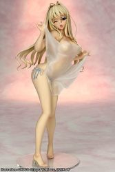  10s 1girl blue_eyes breasts cecilia_alcott dress female_focus figure infinite_stratos large_breasts long_hair solo white_dress  rating:Questionable score:18 user:a-otaku