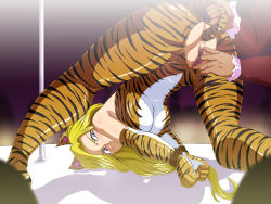 00s 1boy 1girl anal anal_object_insertion anal_tail animal_ears animal_print ass bare_shoulders bdsm blonde_hair blue_eyes blush body_blush bondage bound bound_wrists breasts butt_plug cat_ears cat_tail censored cleavage clothed_sex code_geass elbow_gloves embarrassed fake_animal_ears fake_tail fingering from_behind gloves glycine_bleumer hetero indoors large_breasts long_hair looking_at_viewer looking_back milly_ashford mosaic_censoring no_panties object_insertion pole pole_dancing puffy_sleeves pussy pussy_juice raburebo rape rope sakura_taisen sakura_taisen_iii sex_toy shadow shiny_clothes silhouette spread_legs stage stripper_pole sweat tail tail_grab tan tiger_ears tiger_print tiger_tail top-down_bottom-up vaginal very_long_hair voyeurism rating:Explicit score:82 user:danbooru