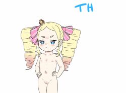 1boy 1girl 2023 20s aged_down animated bare_shoulders beatrice_(re:zero) black_hair blonde_hair blue_eyes blush bow bowtie brown_eyes butterfly-shaped_pupils child_on_child cleft_of_venus collarbone completely_nude crown cutiemachina drill_hair embarrassed english_text flat_chest hair_ornament hair_ribbon hand_on_own_hip hetero hug kiss kissing_cheek loli long_hair mini_crown natsuki_subaru navel nipples nose_blush nude penis pink_bow pussy re:zero_kara_hajimeru_isekai_seikatsu ribbon ribs short_hair shota standing stomach surprise_kiss surprised symbol-shaped_pupils testicles thank_you thighs twin_drills unusual_pupils white_background  rating:Explicit score:109 user:Trixie_Tang