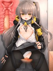  animated animated_gif censored clothed_sex cum cum_in_pussy fingerless_gloves flat_chest girls&#039;_frontline gloves grey_hair long_hair marukyuu_ameya mosaic_censoring sex tagme ump45_(girls&#039;_frontline) vaginal  rating:Explicit score:46 user:01ctc