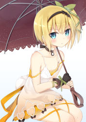 10s 1girl bad_id bad_pixiv_id black_neckwear blonde_hair blue_eyes bow chm_(macharge) choker edna_(tales) gloves hair_bow hair_ribbon hairband holding looking_at_viewer parasol ribbon solo tales_of_(series) tales_of_zestiria umbrella rating:Sensitive score:9 user:danbooru