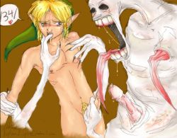 1boy dead_hand finger_in_mouth grabbing handjob hat heart link long_tongue male_focus monster monster_on_male nintendo nude penis rape restrained tears teeth the_legend_of_zelda the_legend_of_zelda:_ocarina_of_time tongue tongue_out uncensored wink yaoi rating:Explicit score:19 user:Lizard
