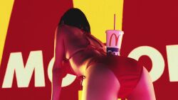  animated asian ass bikini burger commercial fries highres japanese_(nationality) jav mcdonald&#039;s real_life solo swimsuit tagme video  rating:Questionable score:47 user:retsupurae
