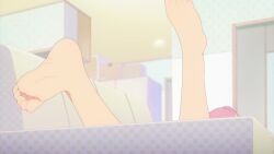  animated anime_screenshot barefoot couch feet foot_focus highres hozuki_kaede indoors looping_animation lying nail_polish on_stomach onii-chan_wa_oshimai! soles toenail_polish toenails toes video  rating:Questionable score:66 user:AyumuKasuga