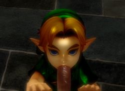  2boys 3d blonde_hair blue_eyes fellatio link looking_at_viewer male_focus multiple_boys nintendo oral penis pointy_ears pov shota the_legend_of_zelda yaoi young_link  rating:Explicit score:58 user:Juni221