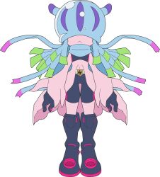  digimon digimon_(creature) highres jellyfish_girl monster_girl no_eyes tentacle_hair tentacles teslajellymon 