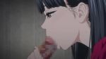  10s 1girl :&gt;= animated sound black_hair blush censored cum cum_in_mouth deepthroat fellatio head_grab hime_cut implicity irrumatio oral penis pubic_hair subtitled tears translated twintails video video  rating:Explicit score:170 user:lkuroi