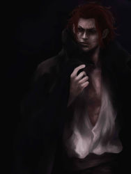  1boy f_(zxc0000) male_focus one_piece red_hair scar shanks_(one_piece) solo  rating:Sensitive score:7 user:witxe