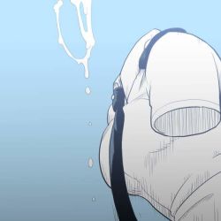  10s 1girl blue_background boku_no_hero_academia cum cum_dripping_from_mouth cum_in_mouth gradient_background hagakure_tooru invisible necktie simple_background tagme tears  rating:Explicit score:155 user:Inuyasha73