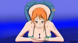  1girl breasts large_breasts nami_(one_piece) one_piece orange_hair plusbestia tagme  rating:Explicit score:47 user:Ahegao_lmao