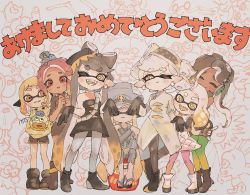  &gt;_o 6+boys 6+girls :d ;) ;d ^_^ agent_3_(splatoon) agent_4_(splatoon) agent_8_(splatoon) annie_(splatoon) bare_shoulders bisk_(splatoon) black_dress black_footwear black_gloves black_hair black_shorts black_skirt blonde_hair blue_headwear blush boots breasts bright_pupils c.q._cumber_(splatoon) callie_(splatoon) cap&#039;n_cuttlefish cleavage closed_eyes coat colored_tongue cousins craymond_(splatoon) cross-shaped_pupils crusty_sean dark-skinned_female dark_skin daruma_doll dot_nose dress ear_blush earrings fingerless_gloves flow_(splatoon) food food_on_head furrowed_brow gloves green_pantyhose grey_pantyhose grin hands_up hat headgear headphones highres inkling inkling_girl inkling_player_character iso_padre_(splatoon) jelfonzo_(splatoon) jellyfish_(splatoon) jewelry judd_(splatoon) li&#039;l_judd_(splatoon) long_hair long_sleeves looking_at_viewer marie_(splatoon) marina_(splatoon) medium_breasts miniskirt mole mole_under_eye mole_under_mouth multicolored_hair multiple_boys multiple_girls murch_(splatoon) neck_ring nintendo object_on_head octoling octoling_girl octoling_player_character octotrooper one_eye_closed open_mouth orange_eyes orange_hair orange_tongue pantyhose patchwork_clothes peaked_cap pearl_(splatoon) pink_pantyhose plum0o0 pointy_ears red_eyes red_hair sandals sea_cucumber sheldon_(splatoon) short_hair shorts sitting skirt smile snow_boots splatoon_(series) splatoon_1 splatoon_2 splatoon_3 spyke_(splatoon) squidbeak_splatoon standing stitches strapless strapless_dress stuffed_toy suction_cups super_sea_snail symbol-shaped_pupils tentacle_hair torn_clothes two-tone_hair v-shaped_eyebrows very_long_hair white_coat white_dress white_footwear white_hair white_pantyhose white_pupils zapfish zipper 