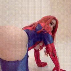 1girl animated animated_gif arms_up asian ass bikini bodysuit bouncing_ass cosplay crawling huge_ass long_hair looking_at_viewer lowres marvel mary_jane_watson photo_(medium) plump real_life red_hair solo spider-girl spider-man_(cosplay) spider-man_(series) swimsuit thick_thighs thighs torn_clothes uyuy2907 rating:Questionable score:73 user:Johan_Taylor
