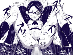 10s 1boy 1girl anal anus arms_behind_head arms_up ass blush body_writing boots boruto:_naruto_next_generations bottomless bukkake censored clothed_sex cum cum_on_body cum_on_hair erection eyebrows facial facing_viewer flat_chest girl_on_top glasses grin groin half-closed_eyes happy happy_sex hetero highres loli monochrome mosaic_censoring motion_lines naruto naruto_(series) naughty_face nipples no_panties original parted_lips penis pussy pussy_juice sandals school_uniform sex short_hair smile solo_focus speed_lines spread_legs tally tears thighs uchiha_sarada rating:Explicit score:81 user:kurokai