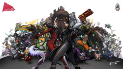6+boys 6+girls age_difference ahoge ai_rin anniversary arm_strap armor avatar:_the_last_airbender avatar_legends bayonetta bayonetta_(series) bayonetta_2 beard beehive_hairdo big_bull_crocker black_baron black_hair blacker_baron blonde_hair blue_eyes blue_hair bodysuit bow bowtie brass_knuckles breasts buckle card cereza chainsaw character_request chibi claw_(weapon) colored_skin company_connection cornrows crossed_arms crossover dark_skin domino_mask dual_wielding durga_(max_anarchy) earrings edgar_oinkie electricity english_text enzo everyone eyelashes eyewear_on_head facial_hair feathers finger_on_trigger fingerless_gloves food foreshortening fruit fur_trim glasses gloves glowing glowing_eyes goggles goggles_on_head green_hair gun hair_ribbon handgun hat headset helmet highres holding horns immorta jack_cayman jeanne_(bayonetta) jewelry jumping korra large_breasts legs_apart leonhardt_victorion lips lipstick logo loki_(bayonetta) long_hair looking_at_viewer luka_redgrave madworld makeup mask mathilda mathilda_(madworld) max_anarchy maximillian_caxton metal_gear_(series) metal_gear_rising:_revengeance mole mole_under_mouth mugen_kouro multicolored_hair multiple_boys multiple_girls muscular naga_(avatar) necklace nikolai_dmitri_bulygin official_art official_wallpaper open_mouth outstretched_arm pink_skin platinum_games platinumgames_inc. ponytail power_armor purple_hair raiden_(metal_gear) red_eyes red_lips ribbon riding rifle robot rodin sam_gideon sheath sheathed short_hair side_slit simple_background skull spiked_hair standing steven_armstrong streaked_hair sunglasses sword tattoo the_legend_of_korra the_wonderful_101 torn_clothes two-tone_hair vanquish vanquish_(game) very_long_hair wallpaper watermelon weapon white_background white_hair wonder_black wonder_blue wonder_director wonder_green wonder_pink wonder_red wonder_white wonder_yellow yuri_(mugen_kouro) zero_(max_anarchy)