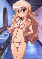  arms_behind_back artist_request bathroom bdsm blush bondage bound censored cleft_of_venus collar groin leash loli long_hair louise_francoise_le_blanc_de_la_valliere mosaic_censoring navel nipples nude pink_eyes pink_hair pussy slave standing zero_no_tsukaima  rating:Explicit score:61 user:evildeadted