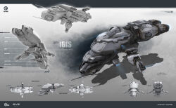  3d caldari_state_(eve_online) character_sheet combat_ship_(eve_online) commentary company_name concept_art copyright_name corvette_(eve_online) dated emblem engine eve_online georg_hilmarsson glowing grey_background grey_theme highres logo machinery military_vehicle multiple_views no_humans official_art realistic science_fiction shadow signature spacecraft thrusters vehicle_focus  rating:General score:2 user:danbooru