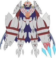 1boy armor banchogolemon banchou claws delinquent digimon digimon_(creature) eyepatch highres male_focus solo