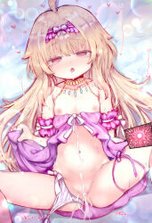 1girl after_vaginal aftersex ahoge ajitarou_(setsu) babydoll babydoll_lift bar_censor blue_background blush breasts breasts_out censored commentary_request crying crying_with_eyes_open cum cum_in_pussy cum_on_body cum_on_stomach cumdrip drooling empty_eyes female_focus fertilization groin hairband half-closed_eyes heart highres impregnation jewelry leg_ribbon lifting_own_clothes little_witch_nobeta loli lolita_hairband long_hair looking_at_viewer lying mosaic_censoring navel necklace nipples nobeta on_back open_mouth ovum paid_reward_available panties parted_lips pink_babydoll pink_eyes pussy pussy_juice ribbon side-tie_panties small_breasts solo sound_effects sperm_cell spread_legs tears thigh_ribbon thighs underwear underwear_only untied_panties variant_set white_panties rating:Explicit score:137 user:danbooru