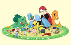 00s 1990s_(style) 1boy agemono alternate_costume alternate_headwear annotated apple apple_core backpack bad_id bad_pixiv_id bag baseball_cap berry berry_(pokemon) bottle brown_eyes brown_hair bulbasaur cameo candy charmander clafairy clefairy comic_book cookie creatures_(company) denim doll evolutionary_stone fire fire_stone flame-tipped_tail food fruit game_freak gameplay_mechanics gen_1_pokemon great_ball hat jacket jeans kanto kanto_map lava_cookie map max_revive md5_mismatch moon_stone mushroom mysterious_candy nintendo one_eye_closed open_bag open_mouth pants pikachu point_up_(pokemon) poke_ball poke_ball_theme pokedex pokemon pokemon_(creature) pokemon_frlg pokemon_pocket_monsters pokemon_rgby potion potion_(pokemon) randoseru red_(pokemon) red_(pokemon_frlg) red_eyes retro_artstyle rope smile socks spoon spring_onion squatting squirtle starter_pokemon_trio stone stuffed_animal stuffed_toy sun_stone television ultra_ball vitamin_(pokemon) vs_seeker water_bottle wink rating:Sensitive score:24 user:danbooru