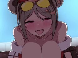 1boy 1girl animated assertive_female bar_censor breasts censored cowgirl_position cum cum_in_pussy cum_on_body cum_on_breasts cum_on_upper_body girls&#039;_frontline large_breasts lowres p90_(girls&#039;_frontline) penis sex straddling sunglasses_on_head tagme vaginal video yuzutei rating:Explicit score:560 user:grefer34