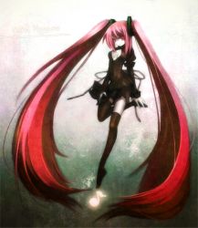  hatsune_miku long_hair red_eyes red_hair tagme twintails vocaloid  rating:Sensitive score:1 user:Tenrou