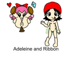  2girls adeleine anus bare_shoulders beret black_hair bow character_name crystal english_text fairy fairy_wings fart hat heart kirby:_star_allies kirby_(series) kirby_64 loli multiple_girls nintendo non-web_source nude parody pink_hair pussy red_bow ribbon_(kirby) scat tongue tongue_out toon_(style) wings 