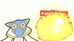  :3 animated big_nose blue_skin capelet colored_skin commentary_request ddddndn explosion huh?_cat_(meme) hyness kirby:_planet_robobot kirby:_star_allies kirby_(series) looking_at_viewer meme nintendo simple_background sound star_(symbol) star_dream video white_background white_capelet yellow_eyes  rating:General score:6 user:Justtheuser