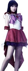  absurdres bishoujo_senshi_sailor_moon cosplay highres hino_rei long_legs purple_hair sailor_mars tagme  rating:General score:5 user:XFR9