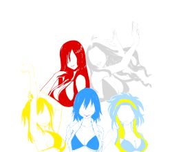  5girls blonde_hair breasts erza_scarlet fairy_tail highres juvia_lockser large_breasts levy_mcgarden lucy_heartfilia mirajane_strauss multiple_girls red_hair smile  rating:Sensitive score:29 user:883377779999