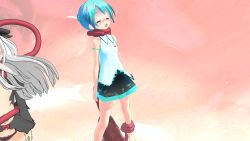  2girls 3d asphyxiation bad_end blue_hair blush defeat diamond_chan hanged hatsune_miku highres loli mikumikudance multiple_girls open_mouth ryona strangling tears tentacles tongue tongue_out torture vocaloid  rating:Questionable score:4 user:ryonahunter