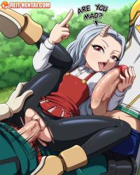 1girl 2boys age_difference boku_no_hero_academia clitoris clothed_sex eri_(boku_no_hero_academia) flat_chest grey_hair group_sex handjob highres horns kindergarten kindergarten_uniform legs_up licking loli middle_finger midoriya_izuku multiple_boys penis pussy pussy_juice reit saliva saliva_trail seductive_smile sex smile smug spitroast tagme taunting teenage_boy_and_younger_girl threesome tight_clothes togata_mirio tongue tongue_out torn_clothes uncensored vaginal rating:Explicit score:550 user:Teknically