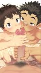  3boys animated handjob highres licking male_focus multiple_boys shiba_yuuji shota tagme video yaoi  rating:Explicit score:207 user:kinkyboy