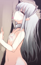 10s 1boy 1girl angel_beats! bad_id bad_pixiv_id blush breasts collar cum cum_in_mouth cum_on_body cum_on_breasts cum_on_upper_body deepthroat fellatio flat_chest grey_hair hairband hand_on_another&#039;s_head hetero loli navel nipples nude oral penis shikano_sumiaki solo_focus tenshi_(angel_beats!) tongue rating:Explicit score:172 user:danbooru