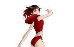  1girl absurdres highres ruby_rose rwby grey_eyes solo swimsuit  rating:Questionable score:23 user:LZ135