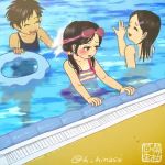  3girls animated bad_id bad_twitter_id black_hair blush brown_hair closed_eyes embarrassed flat_chest goggles goggles_on_head happy homura_hinase loli long_hair lowres masturbation multiple_girls one-piece_swimsuit open_mouth orgasm partially_submerged pool public_indecency short_hair splashing spread_legs stealth_masturbation swimsuit tan tanline tomboy twitter_username video water water_masturbation waving x-ray  rating:Explicit score:1028 user:fussy_goose